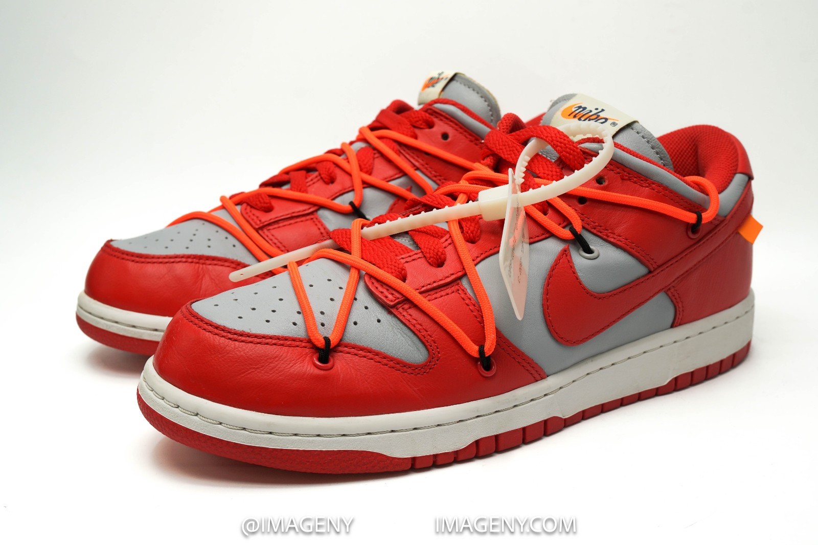 nike dunk low off white used size 9 university red wolf grey ct0856 600 nike dunk low off white used size 9 university red wolf grey ct0856 600