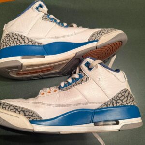 jordan air jordan 3 retro washington wizards white men's 9.5 sneakers ct8532 148