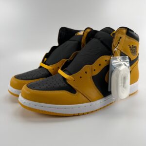 jordan 1 retro high pollen mens size 13 yellow black white 555088 701 sneaker