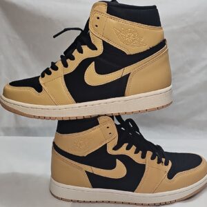 jordan 1 retro high og heirloom tan black high top leather 555088 202 men's sne…