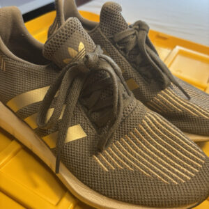 adidas lite men’s low top athletic sneaker gray gold mesh lace up d25998 2017