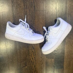 nike air force 1 low white sneakers size 9