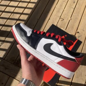 jordan air jordan 1 retro low og black toe cz0790 106 leather 2023