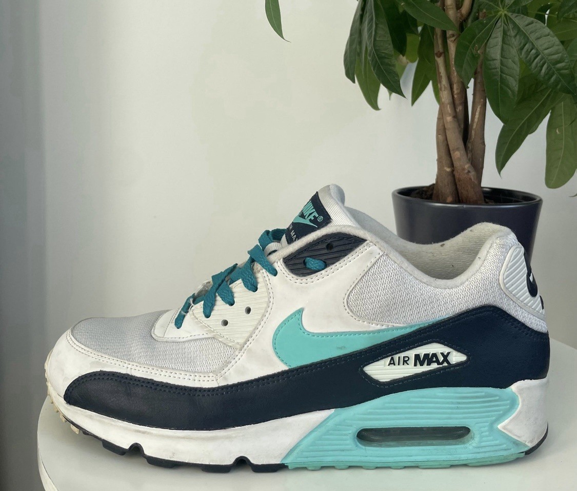 men size 12 nike air max 90 aurora teal shoes aj1285 102 men size 12 nike air max 90 aurora teal shoes aj1285 102