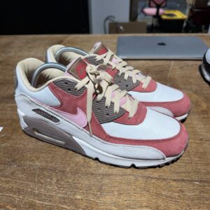 size 9.5 dqm x nike air max 90 2021 bacon