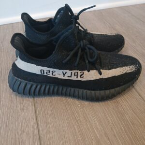 adidas yeezy boost 350 v2 by1604 mens 10.5 black/beige oreo kanye west sneakers