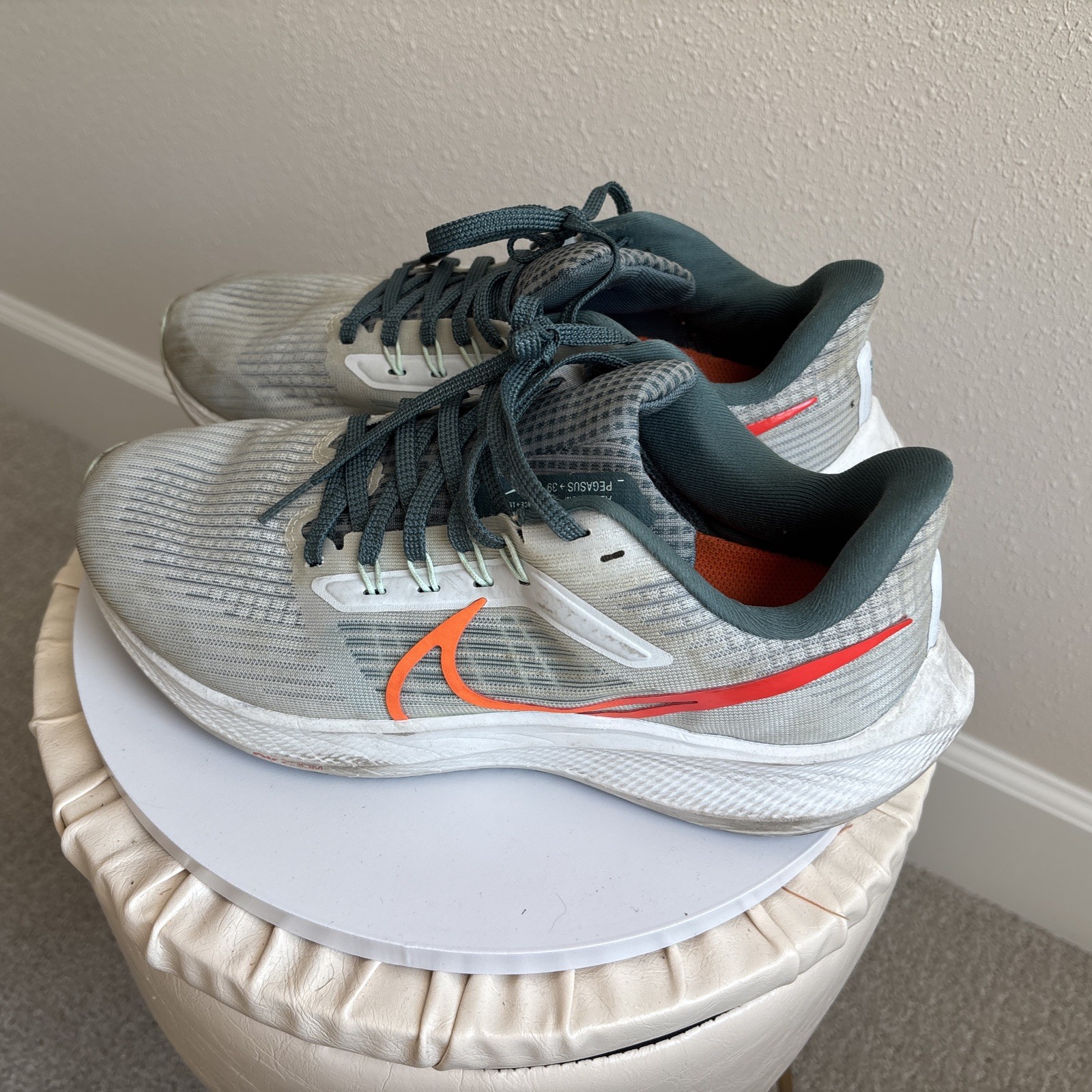 nike air zoom pegasus 39 pure platinum/total orange dh4071 003 mens shoe sz 7.5 nike air zoom pegasus 39 pure platinum/total orange dh4071 003 mens shoe sz 7.5