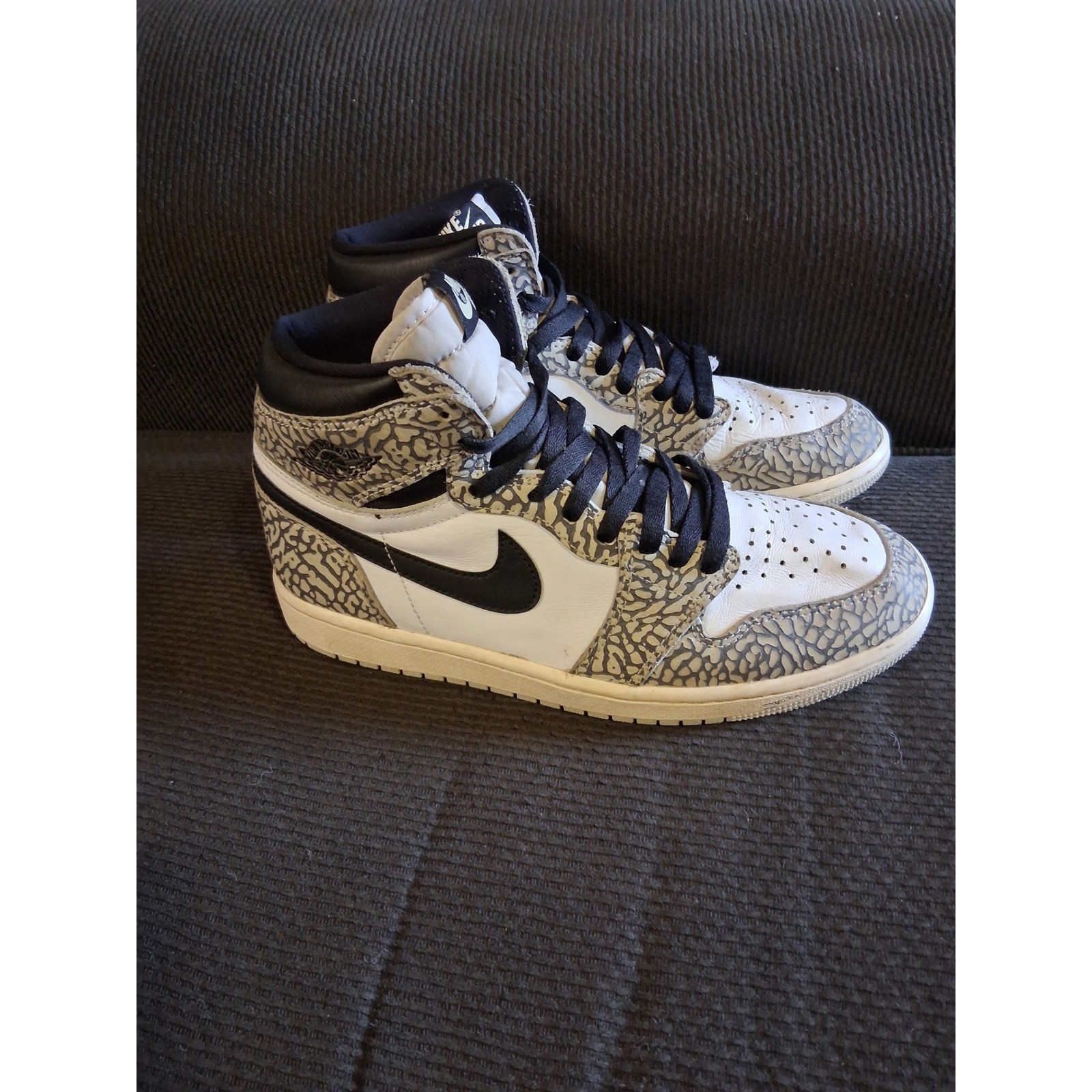 air jordan 1 retro high og white cement dz5485 052 mens 8.5 elephant print air jordan 1 retro high og white cement dz5485 052 mens 8.5 elephant print