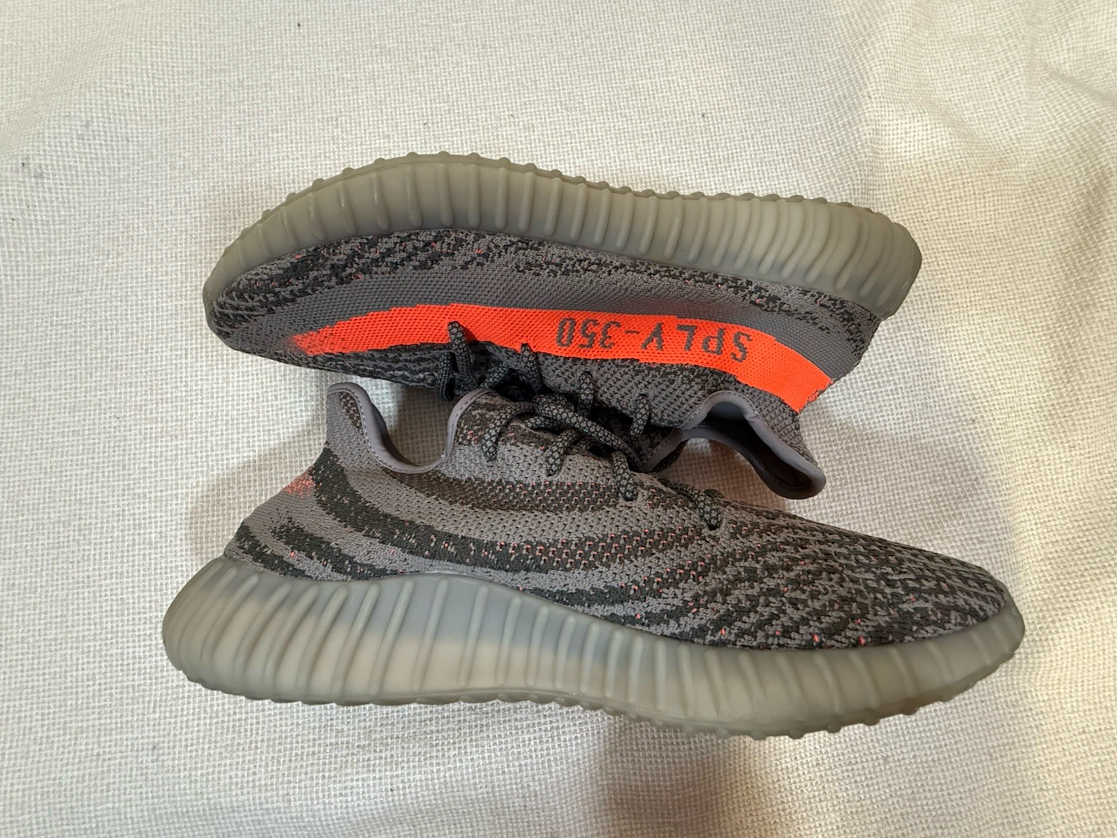 adidas yeezy boost 350 v2 beluga gray orange low top sneakers bb1826 men's 10.5 adidas yeezy boost 350 v2 beluga gray orange low top sneakers bb1826 men's 10.5