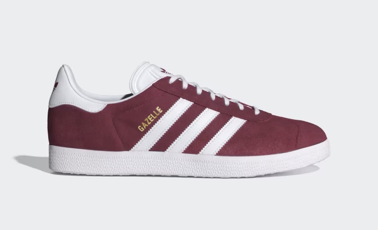 size 7.5 adidas gazelle collegiate burgundy mens suede sneakers size 7.5 adidas gazelle collegiate burgundy mens suede sneakers