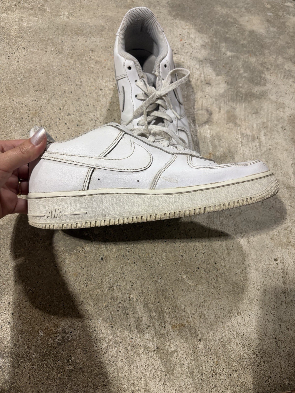 nike air force 1 low top white leather lace up sneakers dh2920 111 nike air force 1 low top white leather lace up sneakers dh2920 111
