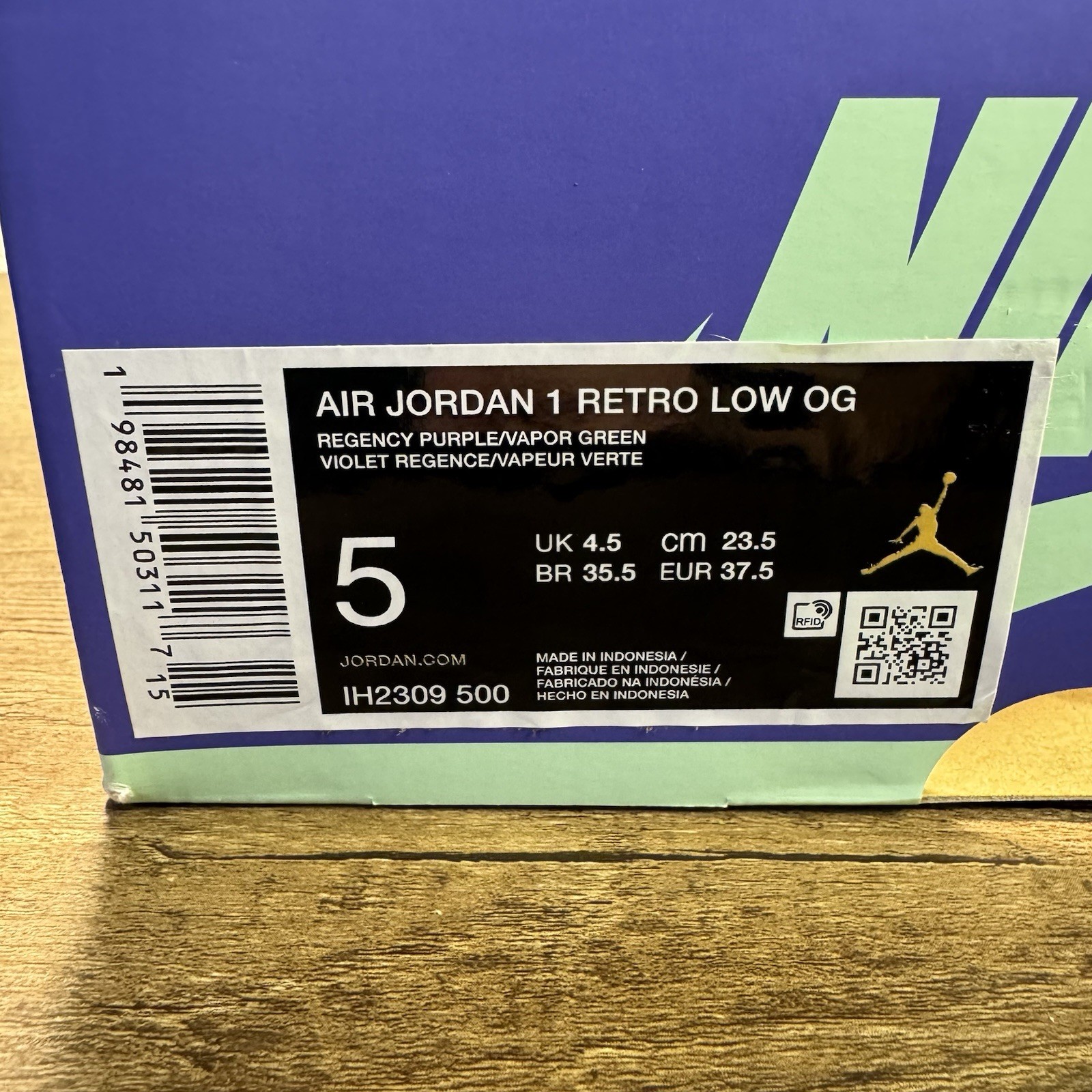 nike air jordan 1 low og ‘zion williamson voodoo' mens sz 5/wmns 6.5 ih2309 500 nike air jordan 1 low og ‘zion williamson voodoo' mens sz 5/wmns 6.5 ih2309 500