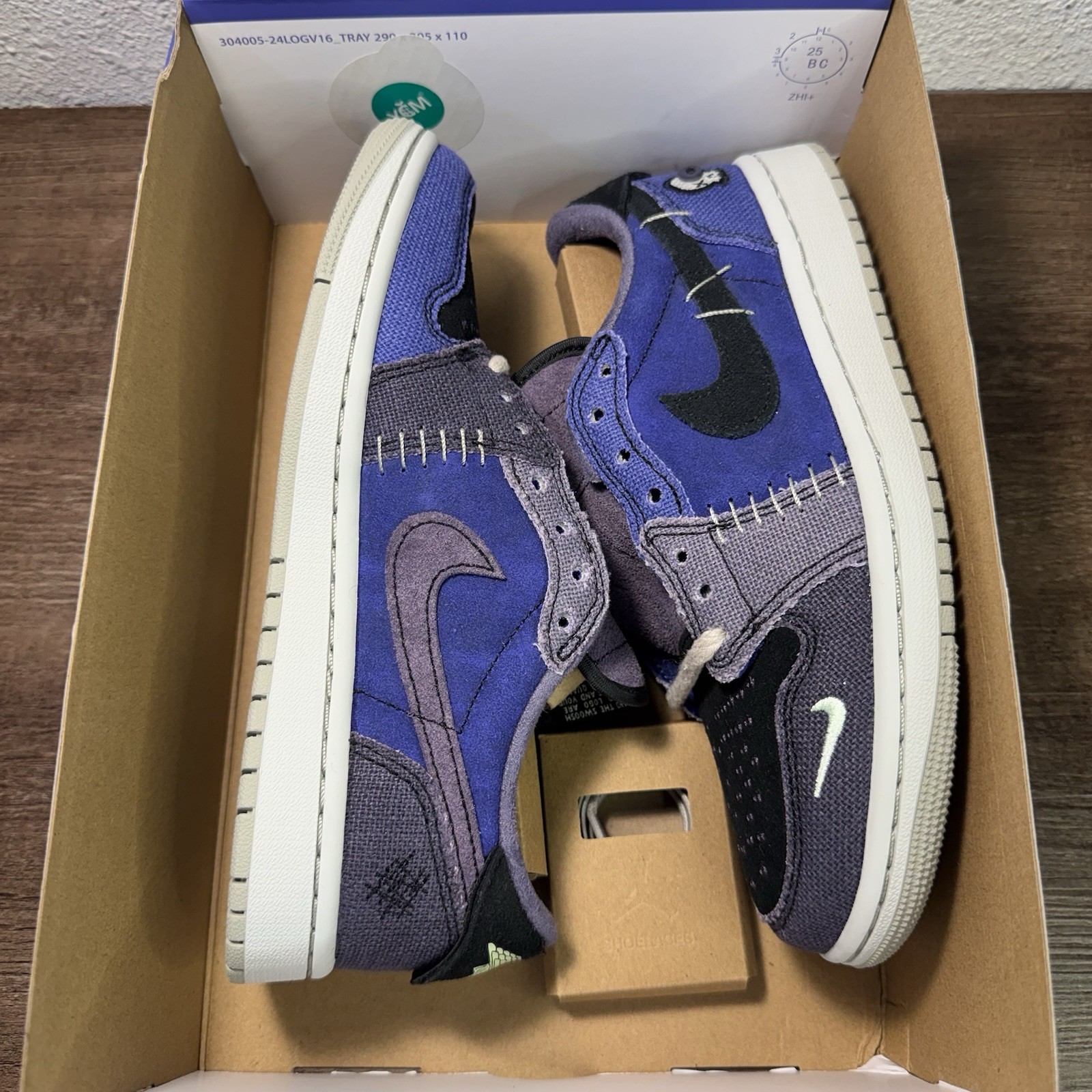 nike air jordan 1 low og ‘zion williamson voodoo' mens sz 5/wmns 6.5 ih2309 500 nike air jordan 1 low og ‘zion williamson voodoo' mens sz 5/wmns 6.5 ih2309 500