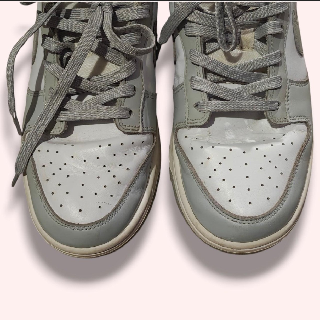 nike dunk low men's size 10 trainers grey/white nike dunk low men's size 10 trainers grey/white