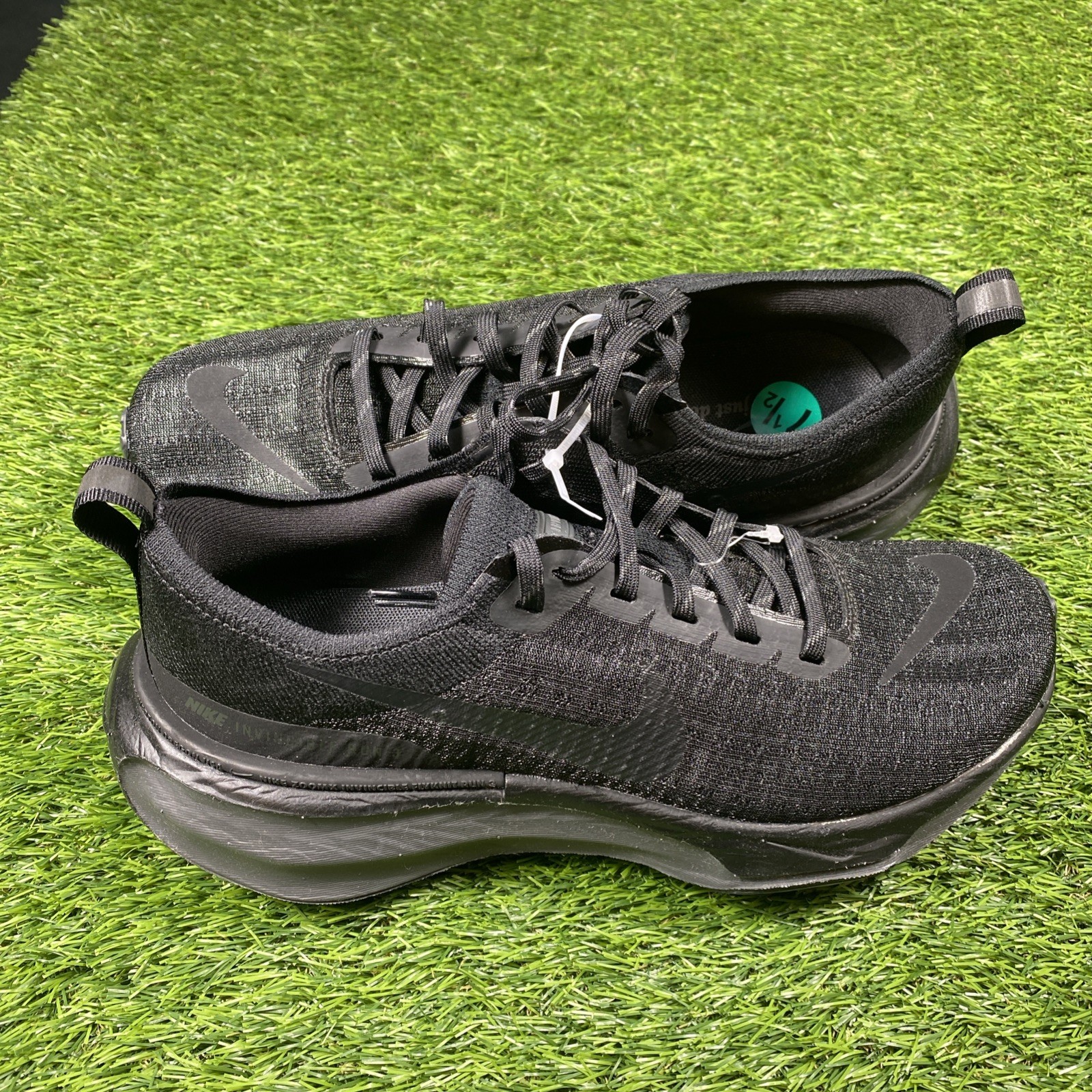 nike zoomx invincible run 3 triple black mens sz 7.5 flyknit running dr2615 005 nike zoomx invincible run 3 triple black mens sz 7.5 flyknit running dr2615 005