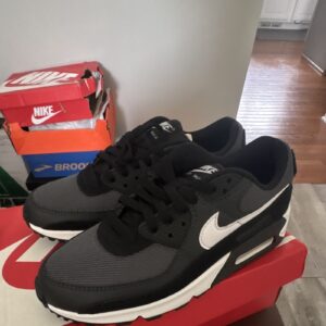nike air max 90 women’s low top sneakers black gray white cn8490 002