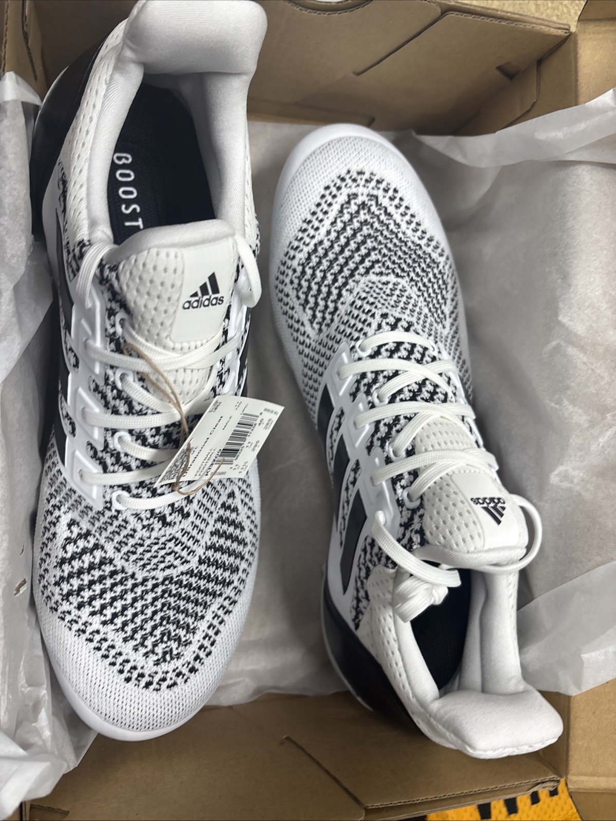 adidas men’s ultraboost cleat black and white size 11.5 adidas men’s ultraboost cleat black and white size 11.5