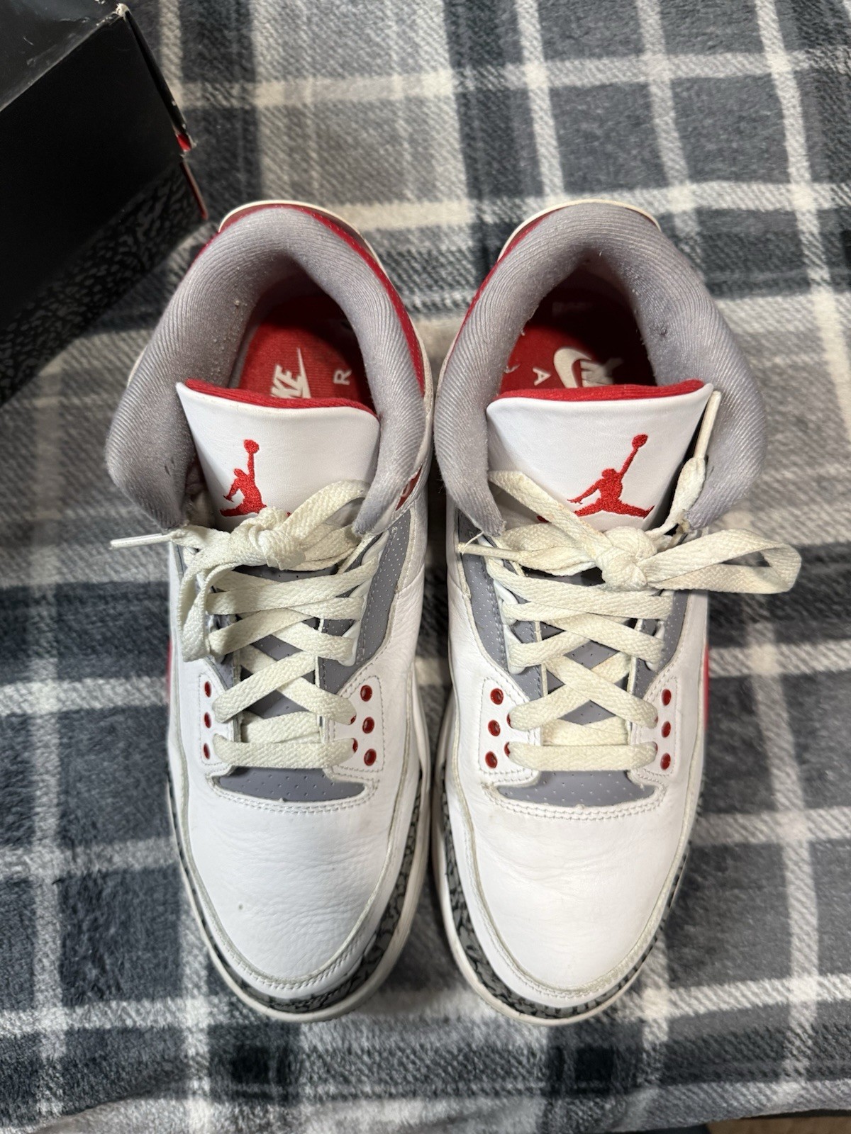 9.5m clean jordan air jordan 3 retro fire red used og all 9.5m clean jordan air jordan 3 retro fire red used og all