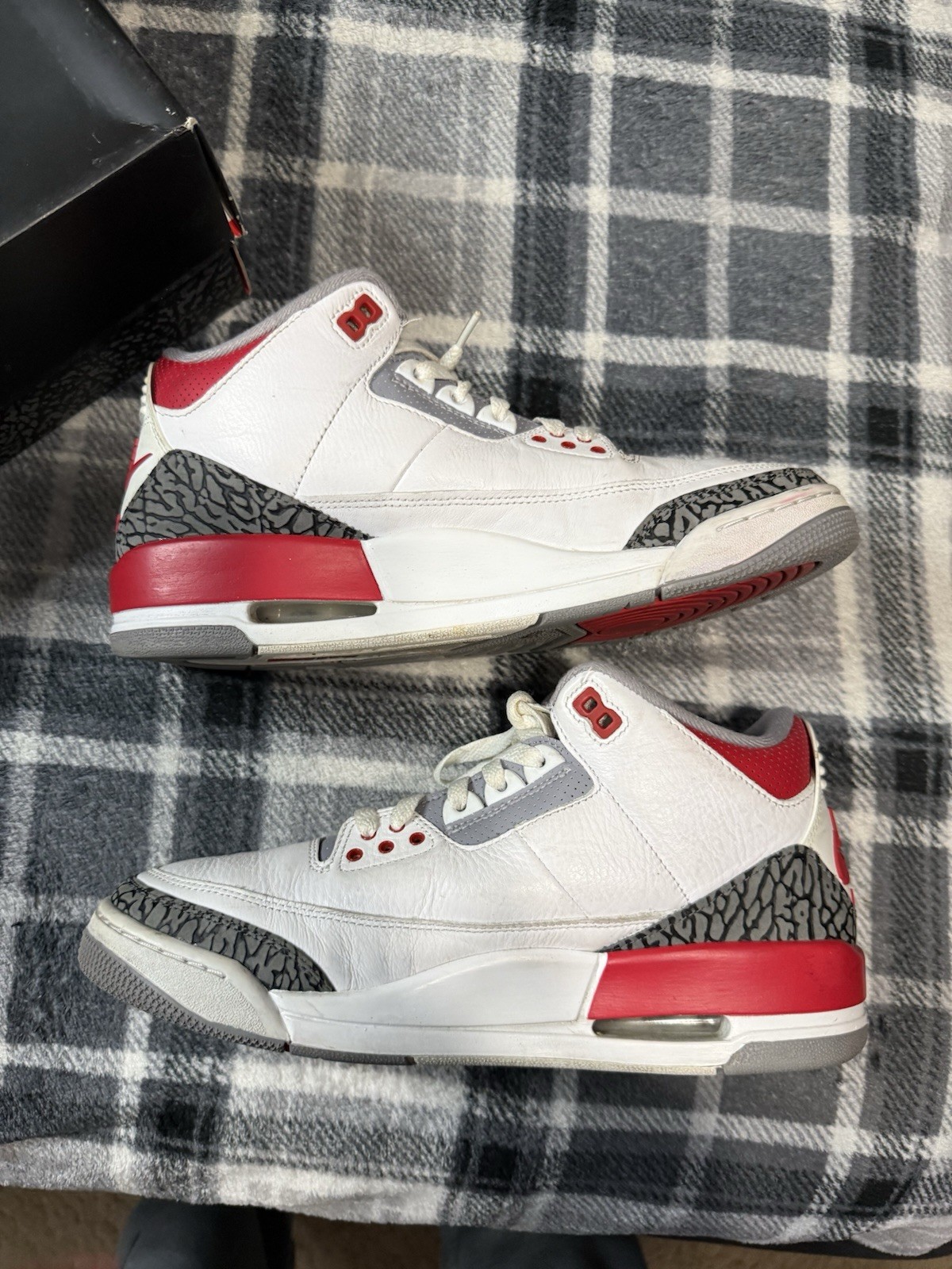 9.5m clean jordan air jordan 3 retro fire red used og all 9.5m clean jordan air jordan 3 retro fire red used og all