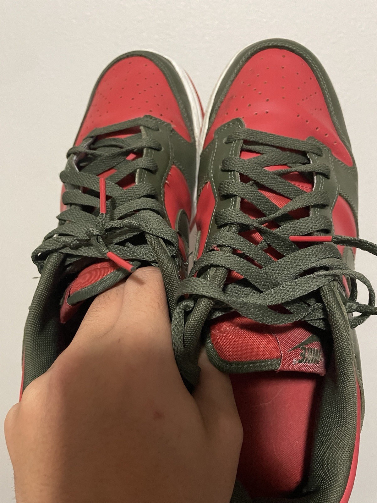 nike dunk low cargo khaki mystic red size 10 nike dunk low cargo khaki mystic red size 10
