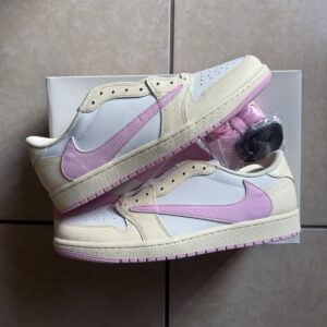 travis scott x air jordan 1 low og sp shy pink iq7604 100 11.5