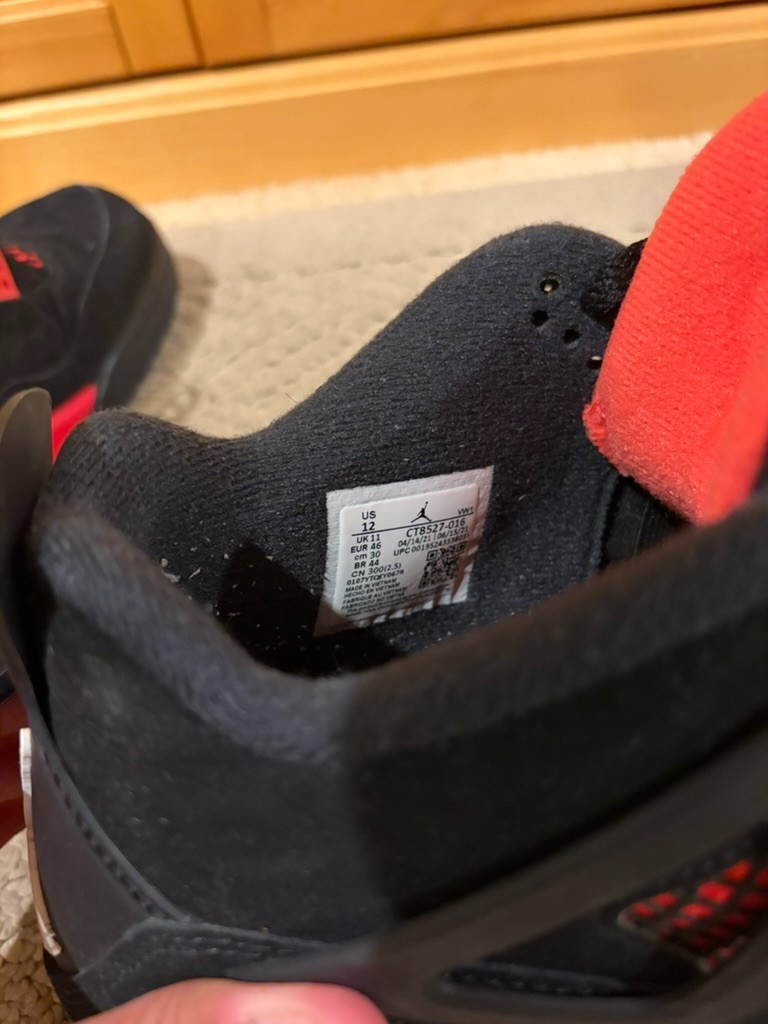 size 12 jordan 4 retro mid red thunder size 12 jordan 4 retro mid red thunder