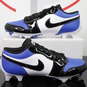 nike jordan 1 vapor edge cj stroud player exclusive blue football cleats size 14