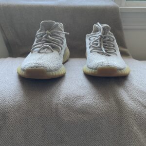 adidas yeezy boost 350 v2 gray primeknit low top lace up sneakers