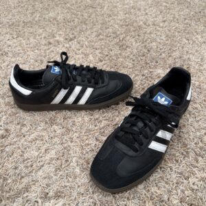 adidas samba og style #b75807 black/white/gum men’s size 10