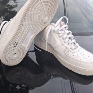 mens nike air 1s white on white size 10.5 good condition