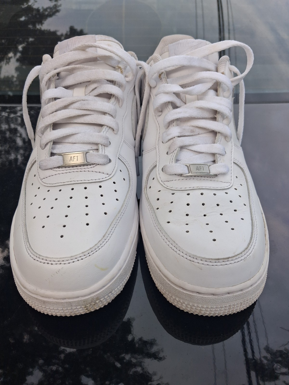 mens nike air 1s white on white size 10.5 good condition mens nike air 1s white on white size 10.5 good condition