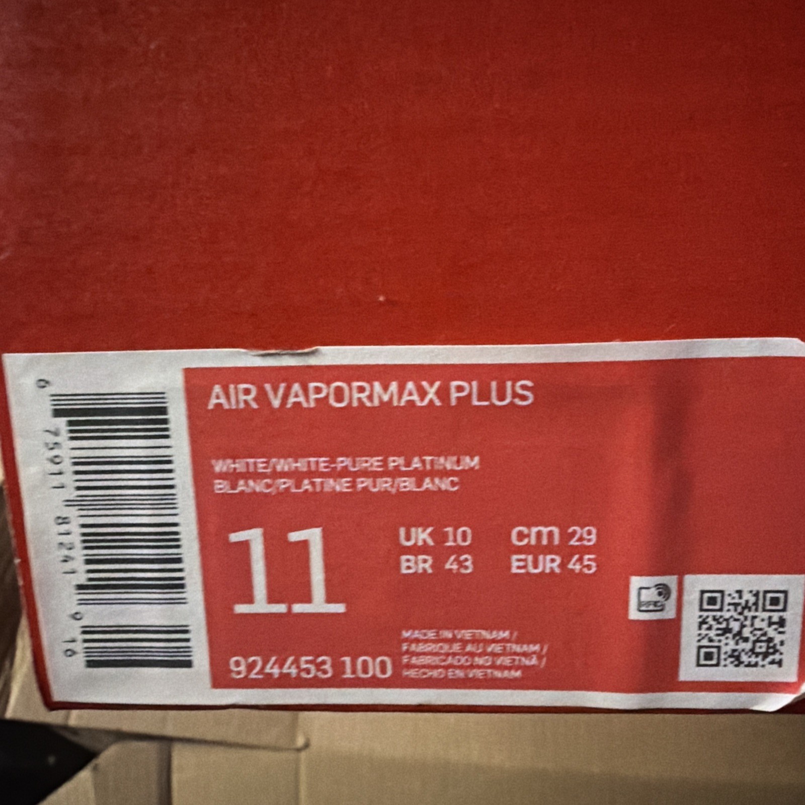 nike air vapormax plus triple white pure platinum 924453 100 sz 11 ,10 ,13 nike air vapormax plus triple white pure platinum 924453 100 sz 11 ,10 ,13
