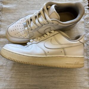 nike air force 1 white size 11 vintage sneakers with af1 lace clasps