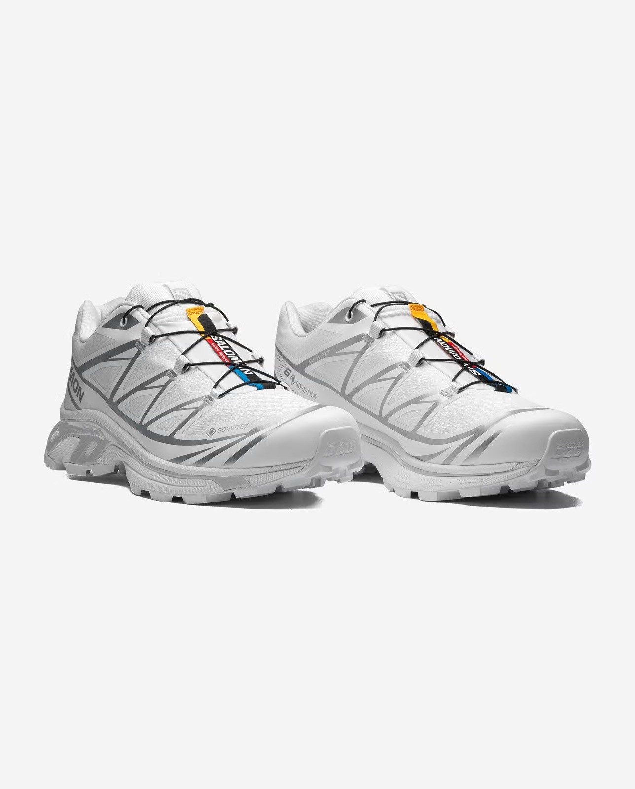 salomon xt 6 gtx white size m8/w9 salomon xt 6 gtx white size m8/w9