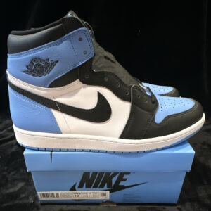 jordan air jordan 1 retro high og unc toe univ blue/black/white dz5485 400