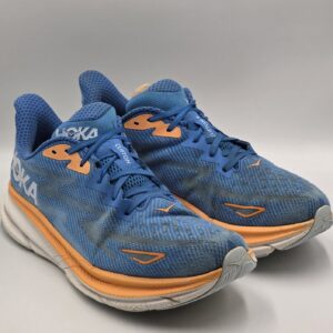 hoka one one clifton 9 running shoes mens 12 d sneakers coastal sky all aboard