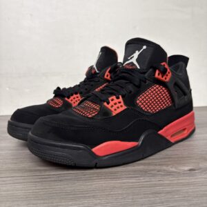 jordan air jordan 4 retro red thunder black red men's mid top sneaker ct8527 016