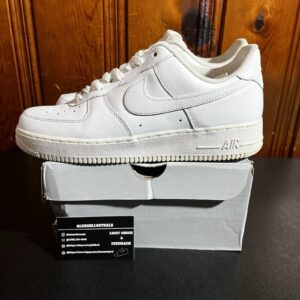 nike air force 1 07 af1 white/white sneakers size 9.5 men cw2288 111 clean
