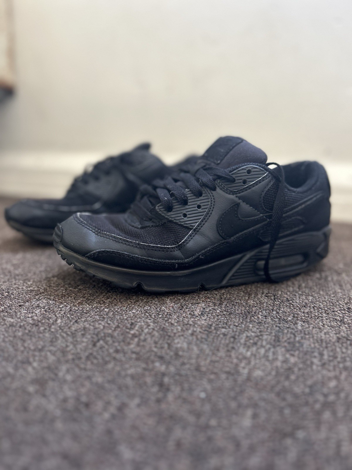nike air max 90 triple black 2020 men’s low top lace up textile cn8490 003 nike air max 90 triple black 2020 men’s low top lace up textile cn8490 003