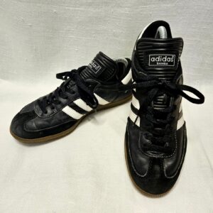 adidas samba classic men 8 black leather indoor soccer sneakers 034563 retro