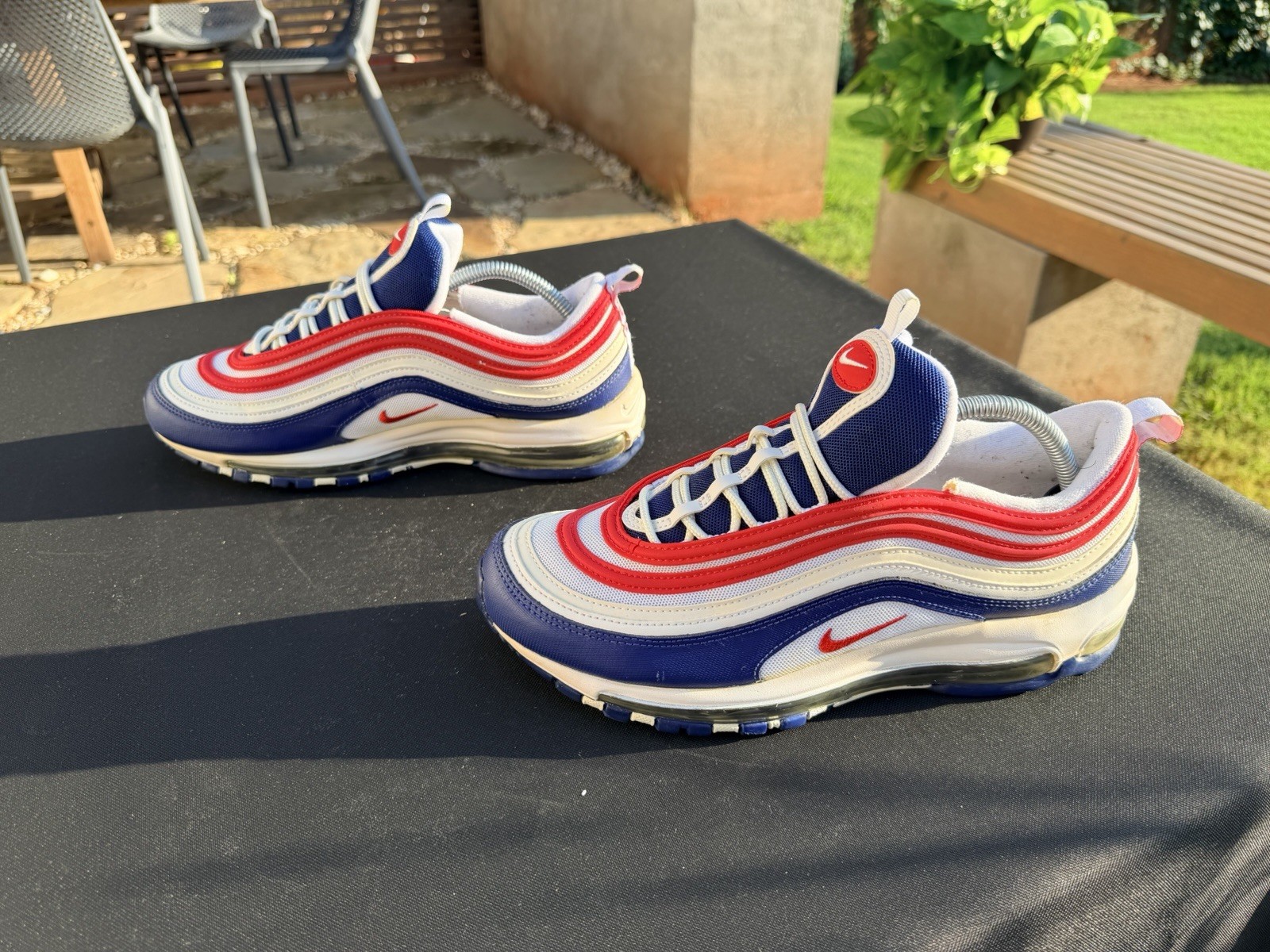 nike air max 97 cw5584 100 white/obsidian/university red sneakers nike air max 97 cw5584 100 white/obsidian/university red sneakers