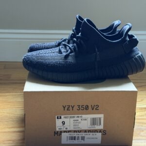 adidas yeezy boost 350 v2 “triple (non relective) black, size 9, with box