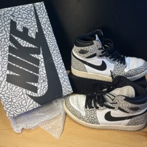 nike air jordan 1 retro high og dz5485 052 white cement elephant print 22 size 8