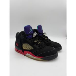 air jordan 5 retro top 3 black fire red grape cz1786 001 mens size 10