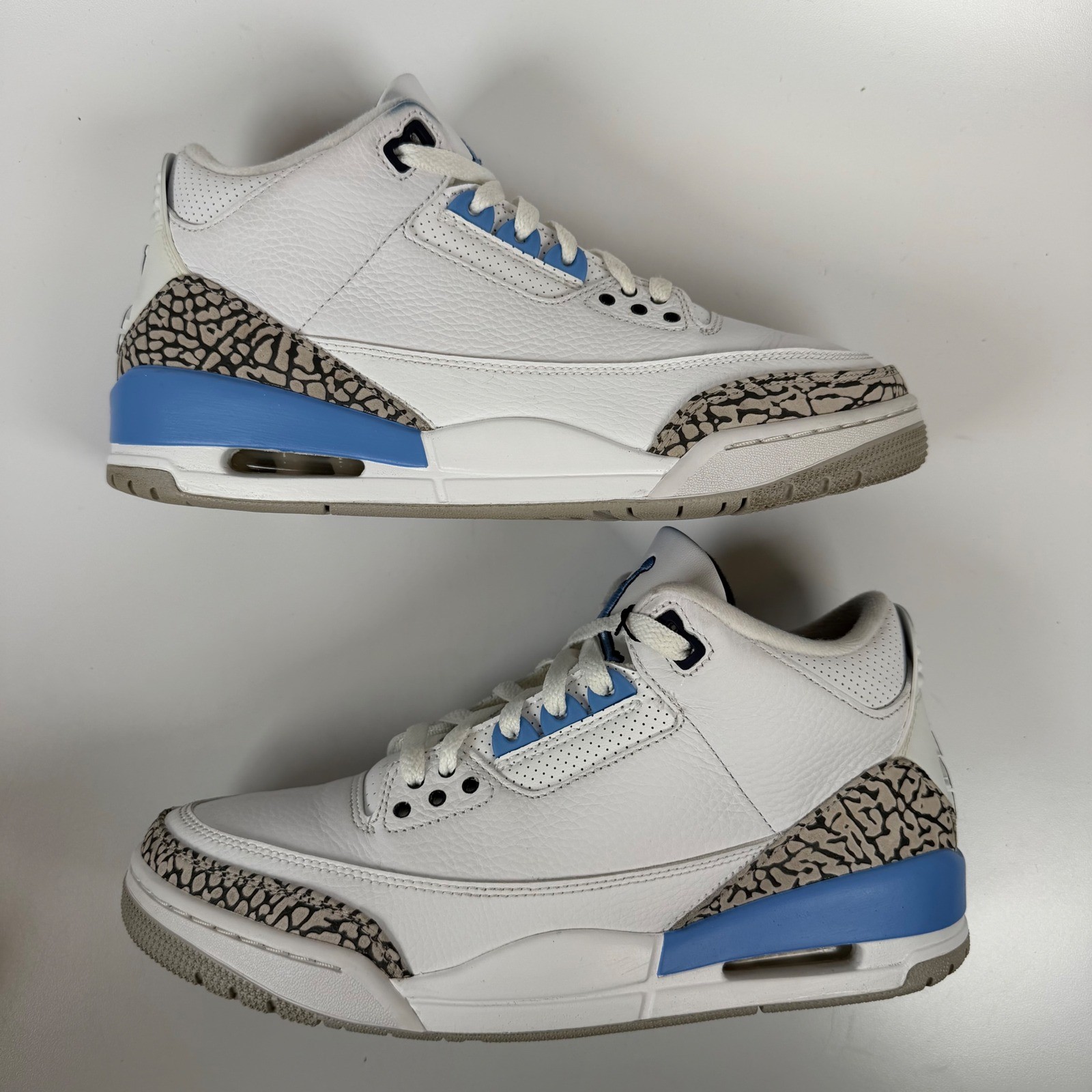 jordan 3 retro unc 2020 white valor blue tech grey ct8532 104 mens size 9 jordan 3 retro unc 2020 white valor blue tech grey ct8532 104 mens size 9
