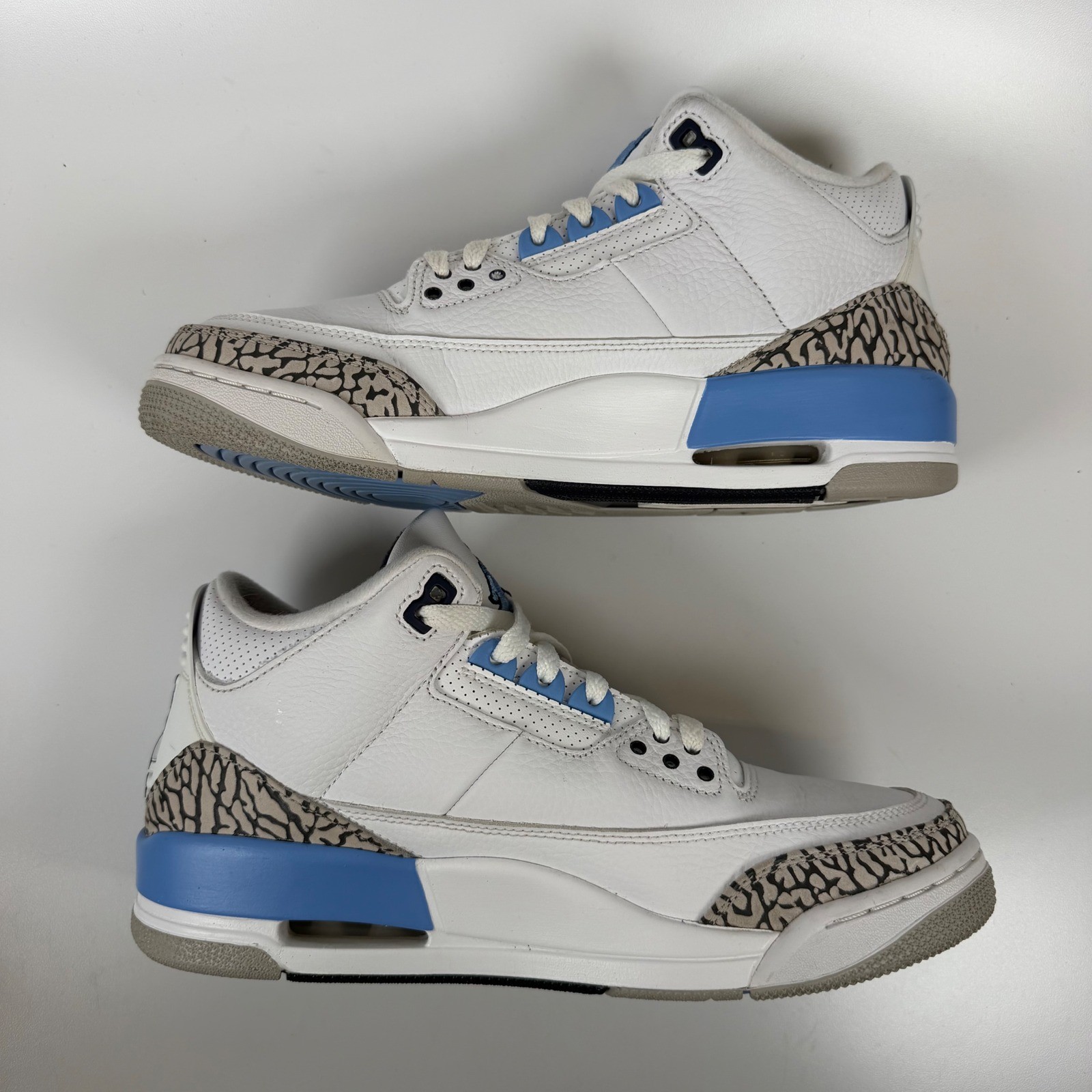 jordan 3 retro unc 2020 white valor blue tech grey ct8532 104 mens size 9 jordan 3 retro unc 2020 white valor blue tech grey ct8532 104 mens size 9