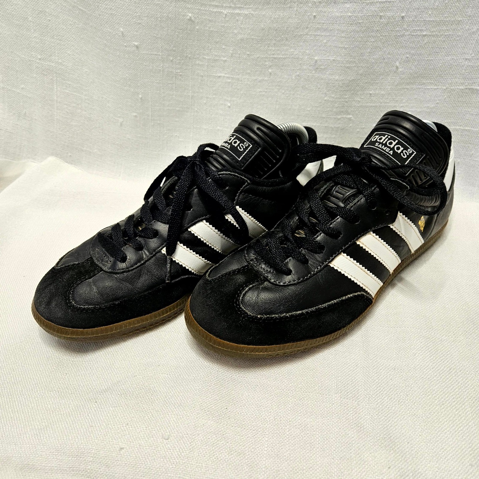 adidas samba classic men 8 black leather indoor soccer sneakers 034563 retro adidas samba classic men 8 black leather indoor soccer sneakers 034563 retro