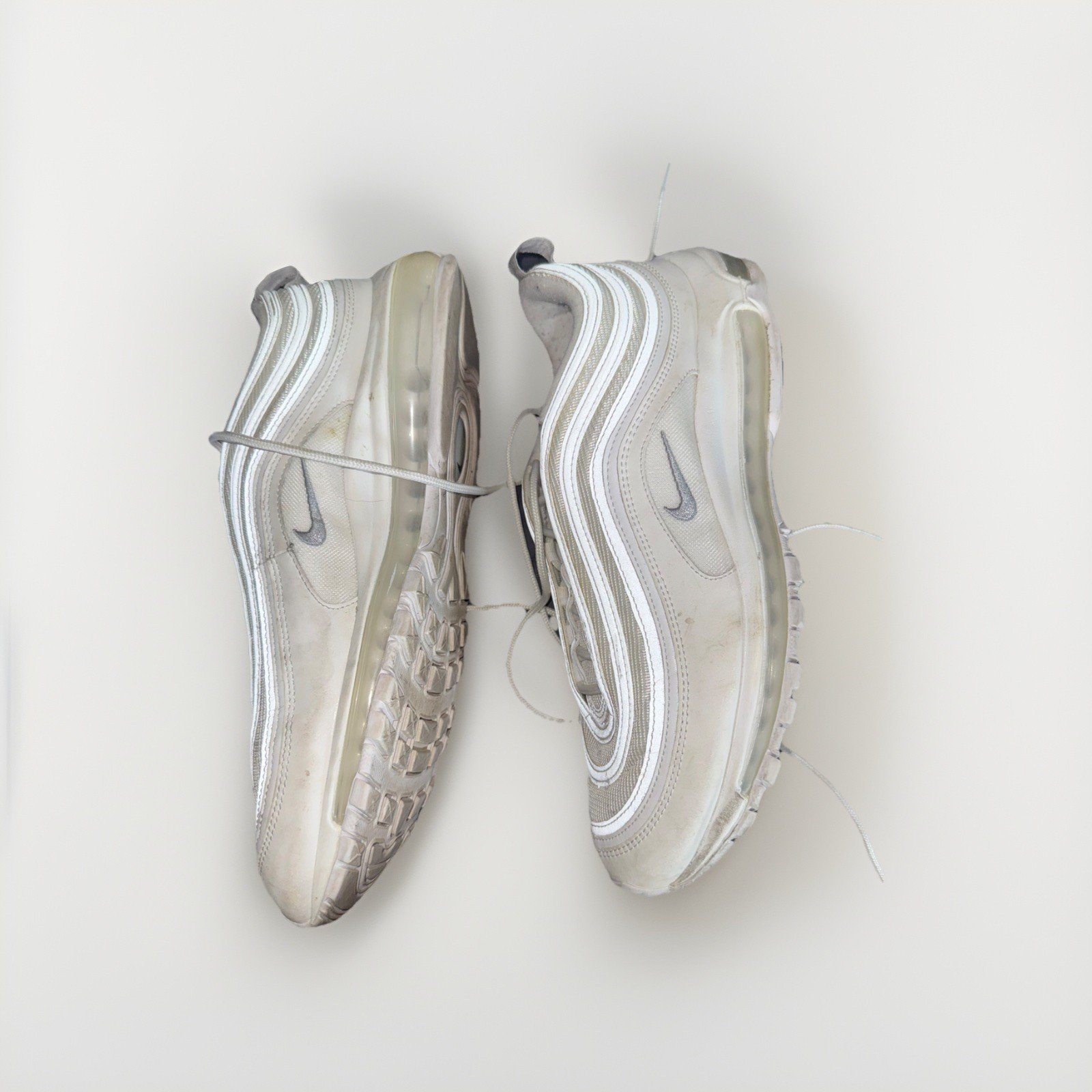 nike air max 97 triple white wolf gray low top men's sneakers 921826 101 nike air max 97 triple white wolf gray low top men's sneakers 921826 101