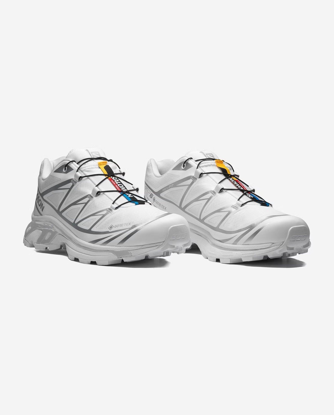 salomon xt 6 gtx white size m8/w9 salomon xt 6 gtx white size m8/w9