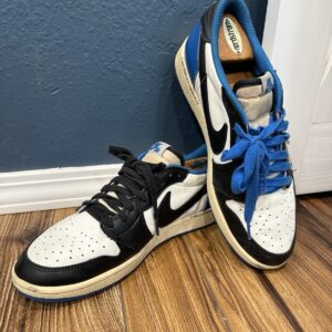 jordan air jordan 1 low x travis scott x fragment white/black/royal dm7866 140